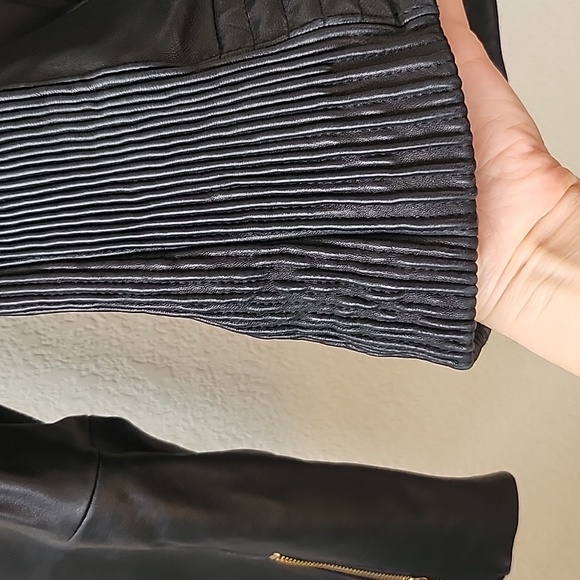 MK 100% Leather motto jacket L - Picture 5 of 13